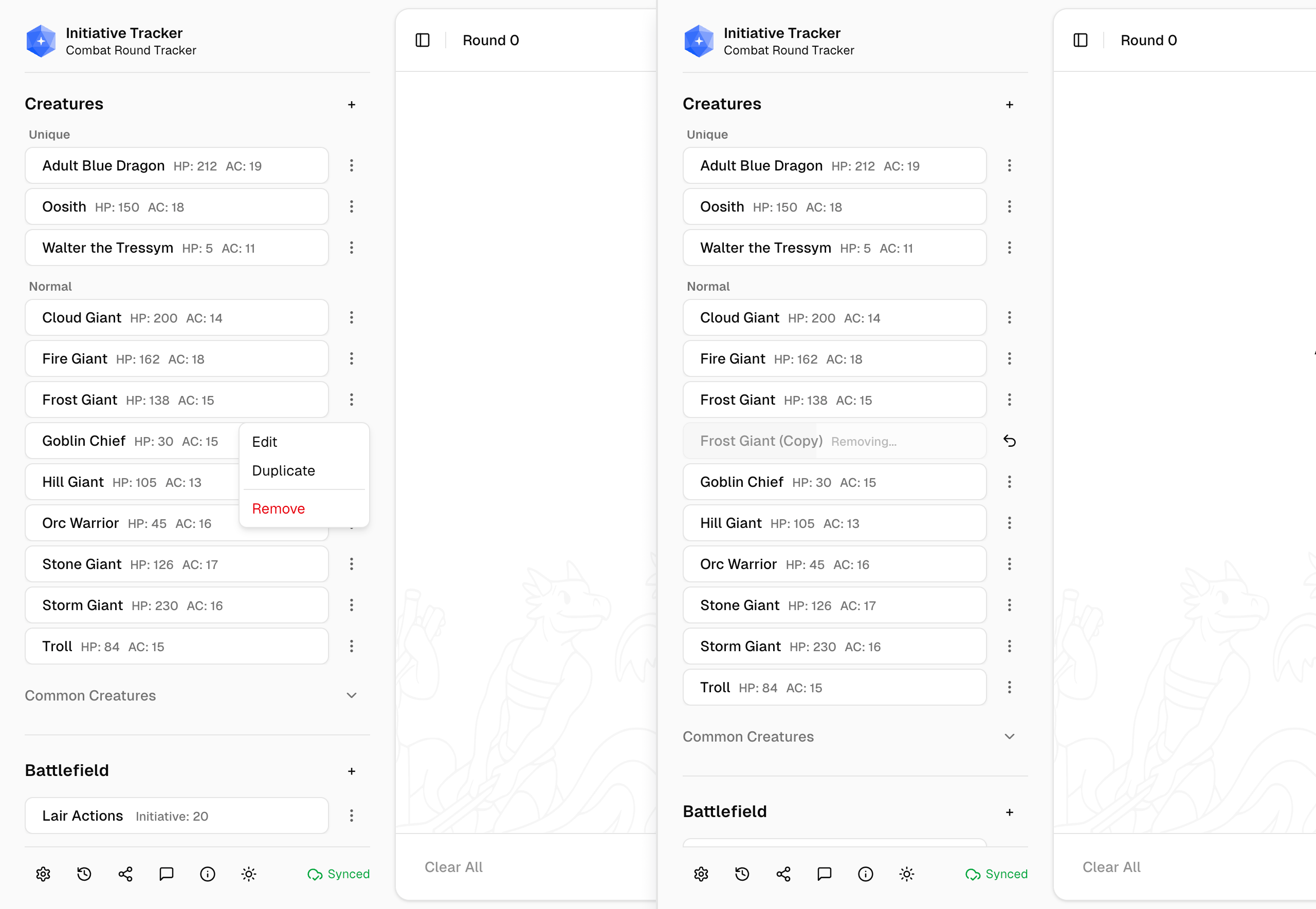 Quality of life features